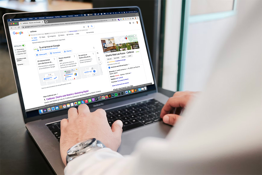 perfil en google my business optimizado
