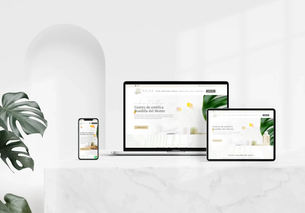 diseño web para centro estetica
