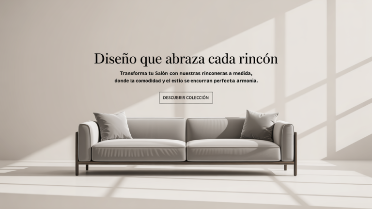 diseño de banner con IA para sofas