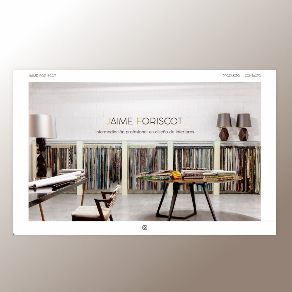 Captura de la web de Jaime Foriscot