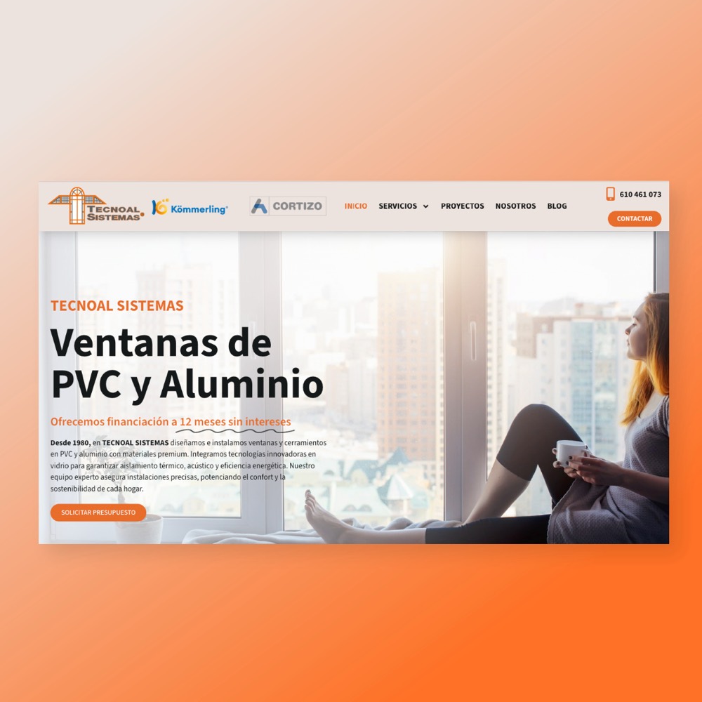 Captura de la web de Tecnoal Sistemas